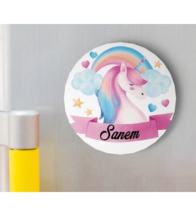 Kız Bebek Ahşap Magnet