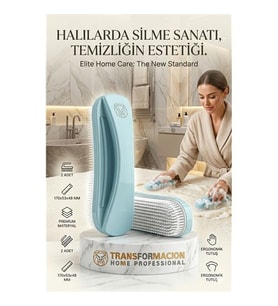 Ergonomik Temizlik Fırçası  2'li Set Halı, Koltuk ve Kumaş Fırçalama Fırçası 723092
