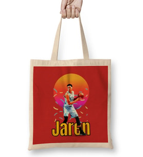 James Name Custom Design Gift Baby-Gift For Him Bez Çanta Uzun Saplı