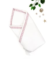Kız Bebek Lüks Kundak Battaniye STL6758 (Ekru)