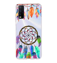 PrintiFy Vivo Y11s ile Uyumlu 1mm Slim Fit Nazar Boncuğu 6 Baskılı Şeffaf  Kılıf