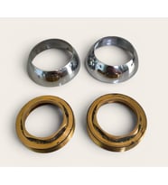 Batarya Musluk Çeşme 40mm Somun + Rozet Huni İkili Set