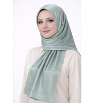 Mısırlı Eşarpları Taşlı Jan Jan Abiye Şal 75x190 cm (Yeşil)
