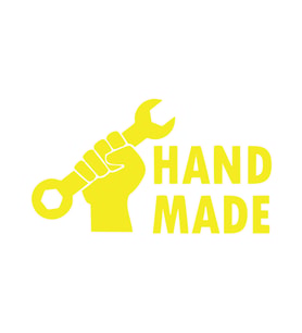 Hand Made Anahtar El Yapımı Sticker17x17 Cm Sarı