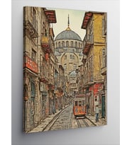 Kanvas Tablo İstanbul Temalı