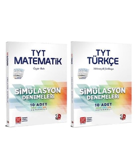 3D Yayınları TYT Matematik ve Türkçe Deneme Seti 2 Kitap