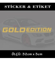 ALTIN EDİTİON oto sticker yazı - araba kask motosikler kamyonet minibüs uyumlu etiket
