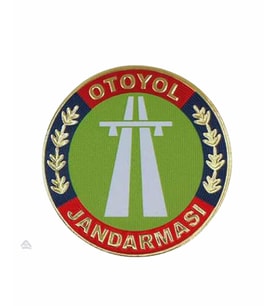 Otoyol Jandarması Timi 3D Arması, 2025 Yeni Model Cırtlı, Standart Ölçü, Plastik Ultra Kalite (Çok Renkli)