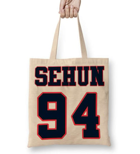 Exo Sehun 94 Bez Çanta Uzun Saplı