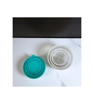 MTFKBOX 3’Lü Plastik Saklama Kabı Seti TURKUAZ