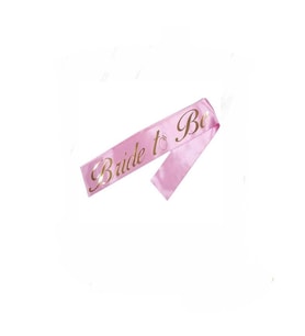 BRİDE TO BE KUŞAK PEMBE GOLD 150 CM