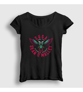 Presmono Kadın Siyah Owl Ufc Mma Suga Sean O'malley T-Shirt 481259tt