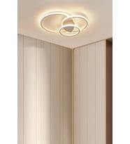 Modern Beyaz LED 3'lü Avize, Salon, Mutfak ve Hol İçin Şık Aydınlatma