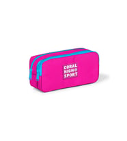 Coral High Sport Neon Pembe İki Bölmeli Kalem Çantası 22279
