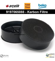 Beko 38 TI (9209861200) Aspiratör Karbon Filtre 2li 1Takım Bacasız Kömür Filtresi 9197065088