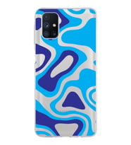 Samsung Galaxy M51 Kapak Renkli Desen Tasarımlı Şeffaf Silikon Kılıf