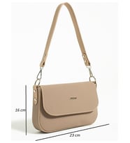 Just Polo Kadın Lakost Kumaş El Ve Omuz Çantası 236005MH (Kum)