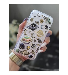 Iphone 15 Uyumlu Baskılı Şeffaf Telefon Kılıfı