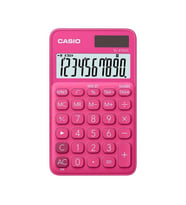 CASIO SL-310UC-RD-N-DC 10 HANE CEP TİPİ HESAP MAKİNESİ PEMBE