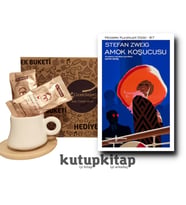 KutupKitap Bambu Fincan Türk Kahvesi Kişiye Özel Not Amok Koşucusu Stefan Zweig Kitap Hediye Seti