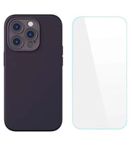 Baseus Liquid Silica iPhone 14 Pro Silikon Kılıf + Tempered Ekran Koruyucu Set-(57 - SSSSSS6461-1