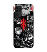 Oppo A16 / A55 Uyumlu Berserk Anime Tasarımlı Şeffaf Telefon Kılıfı