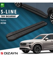 S-Dizayn Volvo XC90 Makyajlı Benzinli S-Line Siyah Yan Basamak 203 Cm 2024 Üzeri A+ Kalite