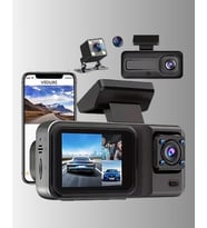 Ön Arka Ve İç Kamera Dashcam 360° Kapsamlı Full Hd Araç Güvenlik Sistemi