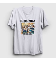 Presmono Unisex Beyaz Honda Oyun Street Fighter T-Shirt 403920tt