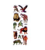 Sticker Kabartmalı Stiker Defter, Planlayıcı Etiket Orman Hayvanları(cb278) 16x7 cm