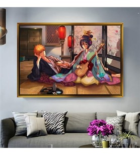 Altın Çerçeveli dekoratif tablo a920 (Gold)