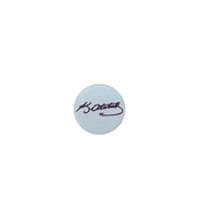 K.Atatürk İmzalı Yuvarlak Etiket Damla Sticker Siyah 3cm