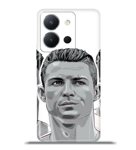 Vivo Y36 Kapak HD Renkli Dizayn Silikon Kılıf - Cr Ronaldo