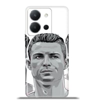Vivo Y36 Kapak HD Renkli Dizayn Silikon Kılıf - Cr Ronaldo