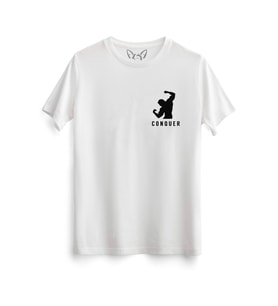 Arnold Schwarzenegger Resimli Baskılı Çocuk Beyaz Tshirt