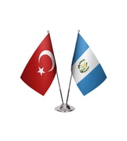 Guatemela İkili Masa Bayrağı