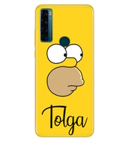 TCL 10L 10 L7 303 20E 20 30 SE Plus Kılıf İsim Yazılı Kişiye Özel Model-19 (Çok Renkli)