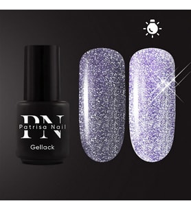 Işığı yansıtan Kalıcı oje Lilac Flash (Lila) 3,5ml