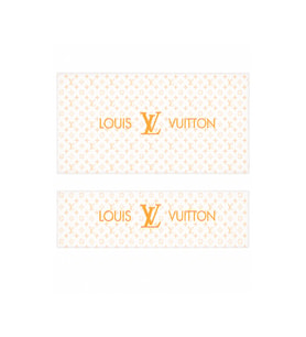 OEM Louis Vuitton Monogram Gold Tasarımlı 2'li Torpido ve Pandizot Koruyucu Havlu Seti