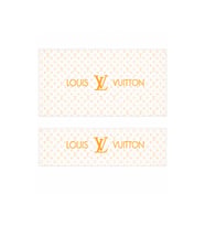 OEM Louis Vuitton Monogram Gold Tasarımlı 2'li Torpido ve Pandizot Koruyucu Havlu Seti