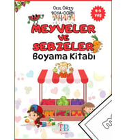 Meyveler ve Sebzeler Boyama Kitabı