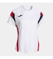 Joma Montreal Kadın Sıfır Yaka Kırmızı Beyaz Spor Tişört 902518.206