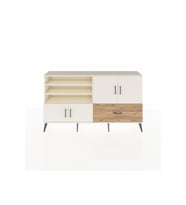 Arges Konsol 5 Raflı Tek Çekmeceli 4 Kapaklı 176x30x99 Aytaşı-Aytaşı/Çam