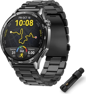 Lexroo 22mm ile Uyumlu Saatler için Paslanmaz Çelik 46mm Baklalı Kordon HUAWEI Watch
