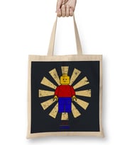 Lego Man Retro Japanese Bez Çanta Uzun Saplı