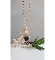 ÇELİK KOLYE KADIN FİYONK PANDRA KOLYE BAGET TAŞLI 316L TREND PASLANMAZ RENK GARANTİLİ ANTİALERJİK