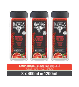 Le Petit Marseillais Duş Jeli Kan Portakalı Ve Safran 400ml X3