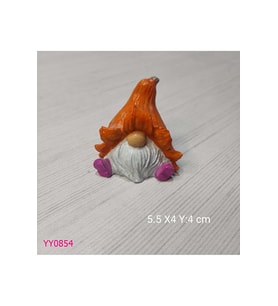 YY0854 Kabak Şapkalı Oturan Cüce Silikon Kalıp