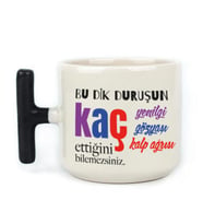 Bu Dik Duruşun Baskılı Kadınlar Günü Siyah Kulplu T Kupa