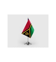 Vanuatu Devleti Tekli Saten Masa Bayrağı Seti